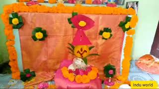 Quick and easy kalasam blouse piece folding in 2wayskalasa stapanakalasam decoration indu world7 [upl. by Zarger307]