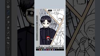 WEBTOON Drawing Sangmin from Last Forever Ep 1 AngJulieOfficial [upl. by Ennairam]