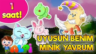 UYUSUN MİNİK YAVRUM Çocuk Uyutan Ninni 🌜 1 Saat Kesintisiz Bebek Ninnileri [upl. by Ellard]