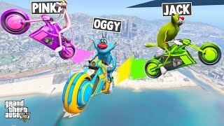 Oggy Fighting With Jack And Pink Panther In DEADLINE Racing Challenge😱 GTA5 [upl. by Licastro]