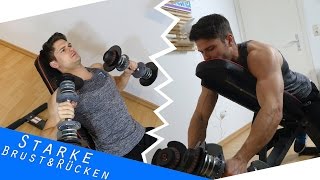 Übung für mehr Brust und Latissimus  Kurzhanteltraining [upl. by Supen]