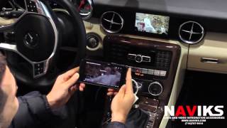 2015 Mercedes Benz SLK Class R172 NAVIKS HDMI Video Interface Add HDMI Source Rearview Camera [upl. by Tsirhc]