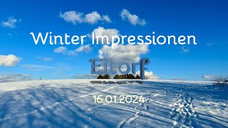 Winter Impressionen in Eitorf Januar 2024 [upl. by Brouwer]