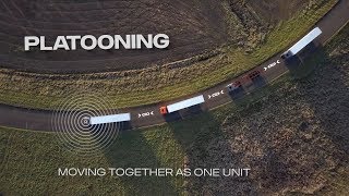 Semiautonomous truck platooning — how does it work [upl. by Gytle]