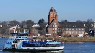 Hamburg Finkenwerder Blick zur Lotsenstation Fähre Vorbeifahrt  Full HD 1080p Videobild [upl. by Marvin]