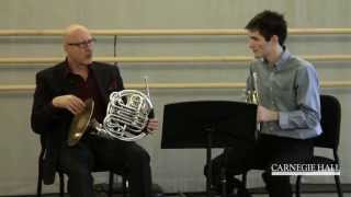 Carnegie Hall Horn Master Class Strausss Till Eulenspiegel [upl. by Tronna715]