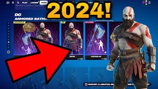 KRATOS SKIN  LEVIATHAN AXE PICKAXE RETURN RELEASE DATE IN FORTNITE ITEM SHOP 2024 [upl. by Hanford]