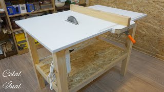 Making a simple table saw  Homemade table saw part 1  Tezgah testere yapımı [upl. by Halda]