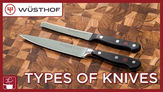 Kitchen Knife Guide Ft Wusthof  Learn all the styles of knives and their uses [upl. by Odlopoel]