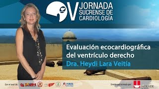 13  V JSC  Evaluación ecocardiográfica del ventrículo derecho  Dra Heydi Lara Veitía [upl. by Ylrebmek635]