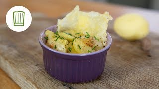 MiniKartoffelgratins mit Käsechips  Chefkochde [upl. by Jude]