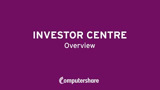 The New Investor Centre NZ Overview [upl. by Eremihc928]