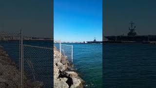 Alameda fishing 🎣 hole and a view of the historic USS Hornet naval Ship [upl. by Ahseneuq191]