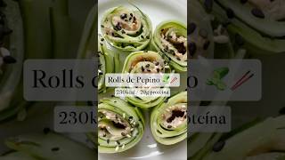 Rolls de Pepino🥒🥢  Altos en proteína amp Keto ✅ [upl. by Ailama190]