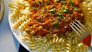 Rotini Pasta with Pasta Sauce  Tasty Foods  4k  Tasty Foods [upl. by Brietta]