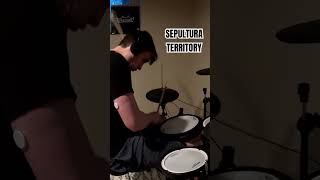 SEPULTURA  TERRITORY DRUM COVER  IGOR CAVALERA HITS HARDER THAN MY STEPFATHER [upl. by Harberd]