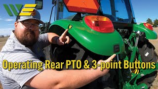 Rear Fender PTO and 3 Point Button Operations on John Deere Tractors [upl. by Anthony]