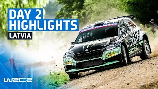 WRC2 Day 2 Highlights  WRC Tet Rally Latvia 2024 [upl. by Kcirad]