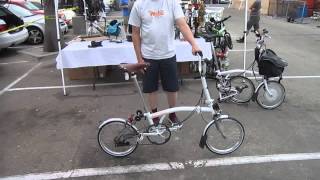 Brompton DemonstratorTitanium 2speed Folding Bike [upl. by Urian27]