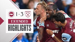 Extended Highlights  Hammers Blow Away Brighton  Brighton 1  3 West Ham  Premier League [upl. by Miles]