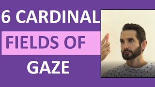 Six Cardinal Fields of Gaze Nursing  Nystagmus Eyes Cranial Nerve 346 Test [upl. by Asoral]