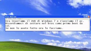 Tutorial Come installare Windows 7 sul proprio pc [upl. by Assenna]