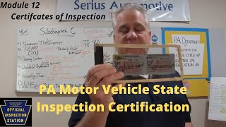 How to replace safety inspection sticker PA Motor Vehicle State Inspection Training [upl. by Hinckley340]