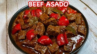 TRY this killer beef recipe  Sauce pa lang ulam na  BEEF ASADO  Pinoy Simple Cooking [upl. by Ogg154]