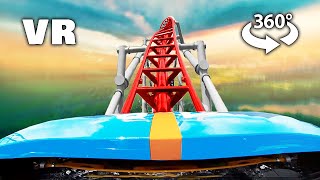 360° VR  ROLLER COASTER  Great American Scream Machine [upl. by Maclay]