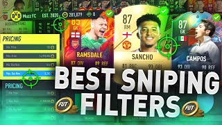 THE BEST SNIPING FILTERS 90 🤩 MAKE 200K QUICKLY FIFA 22 BEST SNIPING FILTERS TO MAKE COINS [upl. by Idette]