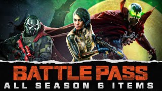 Modern Warfare 2 ALL SEASON 6 BATTLEPASS ITEMS Spawn Blackcell and 100 Tiers Review [upl. by Nnayllek]