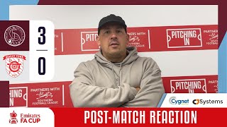 Taunton Town FC 3  0 Didcot TownFC  Emirates FA Cup 1st Round Qualifying  Post Match Interview [upl. by Grubb]