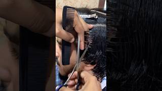 Relaxing ASMR Scissors haircut asmr scissorhaircut asmrhaircut scissors [upl. by Carmita]