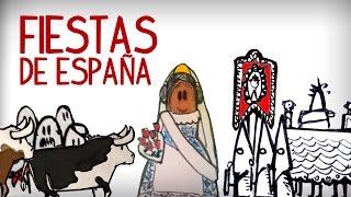 Las fiestas más populares de España cultura española [upl. by Aggi]