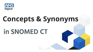 SNOMED CT tutorial Concepts and synonyms  NHS Digital [upl. by Hsital303]