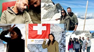 Highest railway station in EuropeJungfraujoch Switzerland Himanshu n girls ki halat kharab 😔 [upl. by Saul]