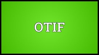 OTIF Meaning [upl. by Euqinimod36]