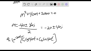 Find the steadystate current in an L R C series circuit when L12 h R20 … [upl. by Lejna]