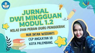 Jurnal Refleksi Dwi Mingguan  Modul 12 Nilai  Nilai dan Peran Guru Penggerak [upl. by Akirat]