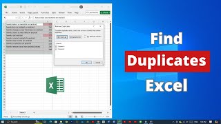 How to Find Duplicates on Microsoft Excel [upl. by Marni753]