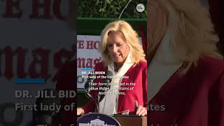 Jill Biden receives White House Christmas tree for the last time Shorts [upl. by Lisette745]