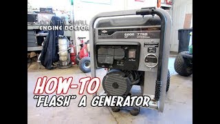 HOWTO quotFlashquot A Generator  Make It Produce Power Again  MUST WATCH [upl. by Aniwde676]