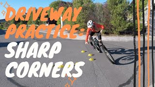 Driveway Drills Get Better at Sharp Corners on your Mountain bike [upl. by Ecenahs]