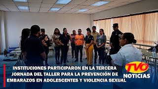 Instituciones participan en taller para la prevención de embarazos en adolescentes [upl. by Nata842]