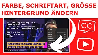 YouTube Untertitel Stil verändern Schriftgröße Farbe Hintergrund Schriftart amp mehr [upl. by Maurise]