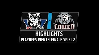 DEL2 Highlights Playoffs Viertelfinale Spiel 2  Kassel Huskies vs Löwen Frankfurt [upl. by Yanetruoc29]