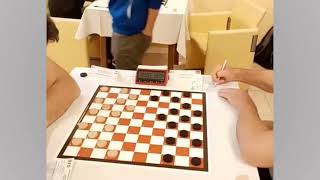 Shvartsman  Valneris European Draughts Championship 2024 [upl. by Dino172]