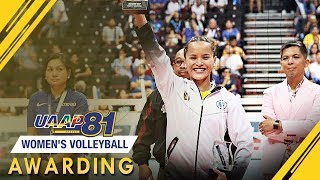 UAAP 81 Womens Volleyball Awarding Ceremony [upl. by Hortense]