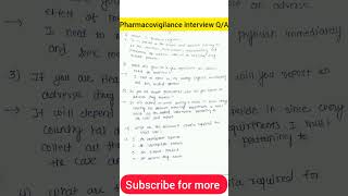 pharmacovigilance interview questions  Pharmacovigilance for freshers  Pharmacovigilance career [upl. by Nawoj]