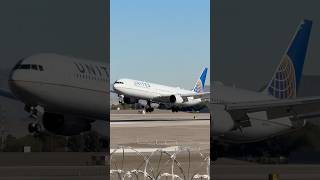 United 1323 Heavy Boeing 767400ER arrives at Las Vegas LAS  N67058  planespotting KLAS [upl. by Dorahs]